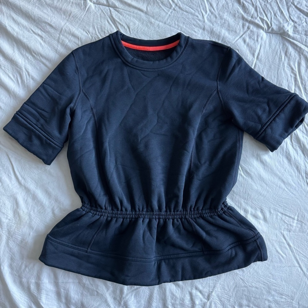 Lululemon Inkwell Peplum Pullover Top